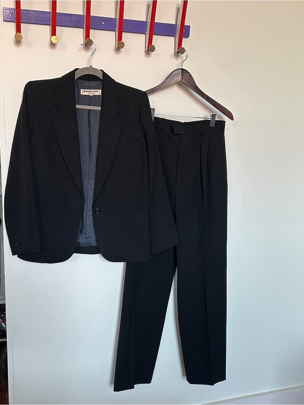 Saint Laurent Black Women's Two-Piece Suit